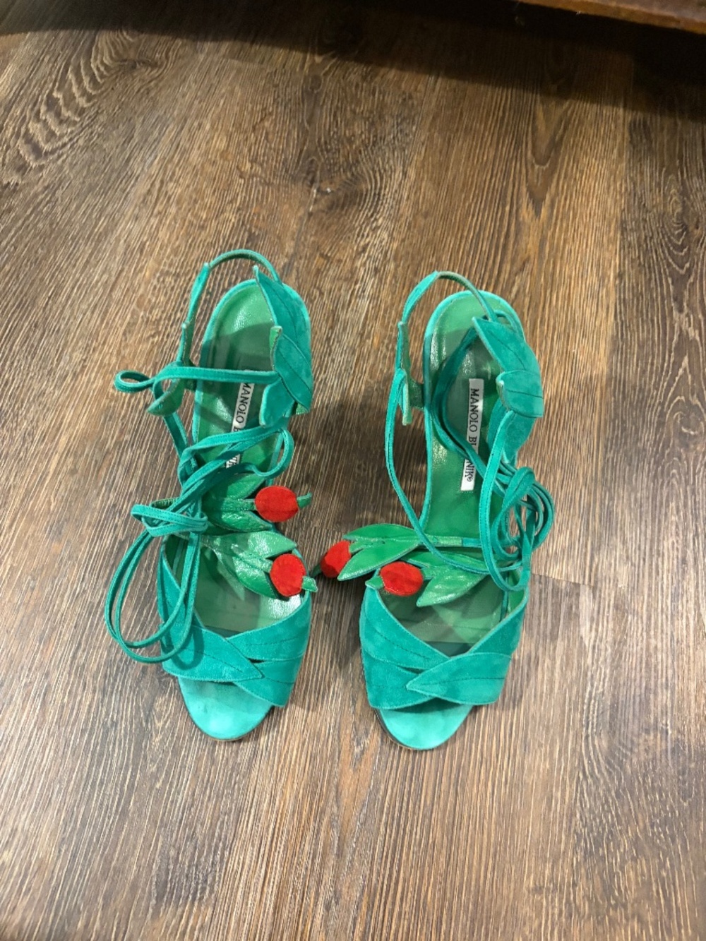 Manolo Blahnik vintage Cherry Kelly Heels